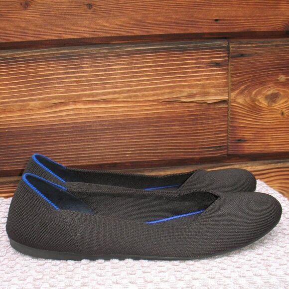 Rothy's The Flat Round Toe Flat Shoes Black 11 - Picture 6 of 11